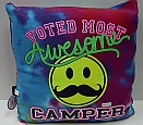 Jersey Tie Dye Autograph Pillow-Voted Most Awesome Camper