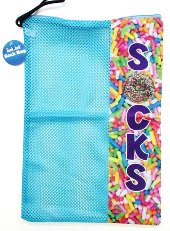 Sprinkles Zipper Sock Bag