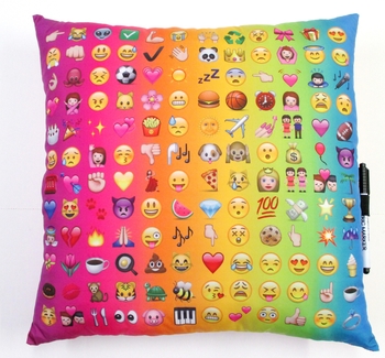 Multi Emoji Autograph Pillow