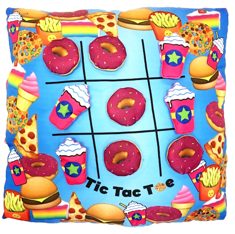Donut Tic Tac Toe Pillow