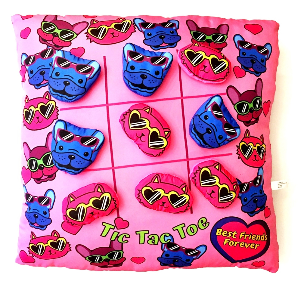 TIC TAC TOE PILLOW-CATS & DOGS