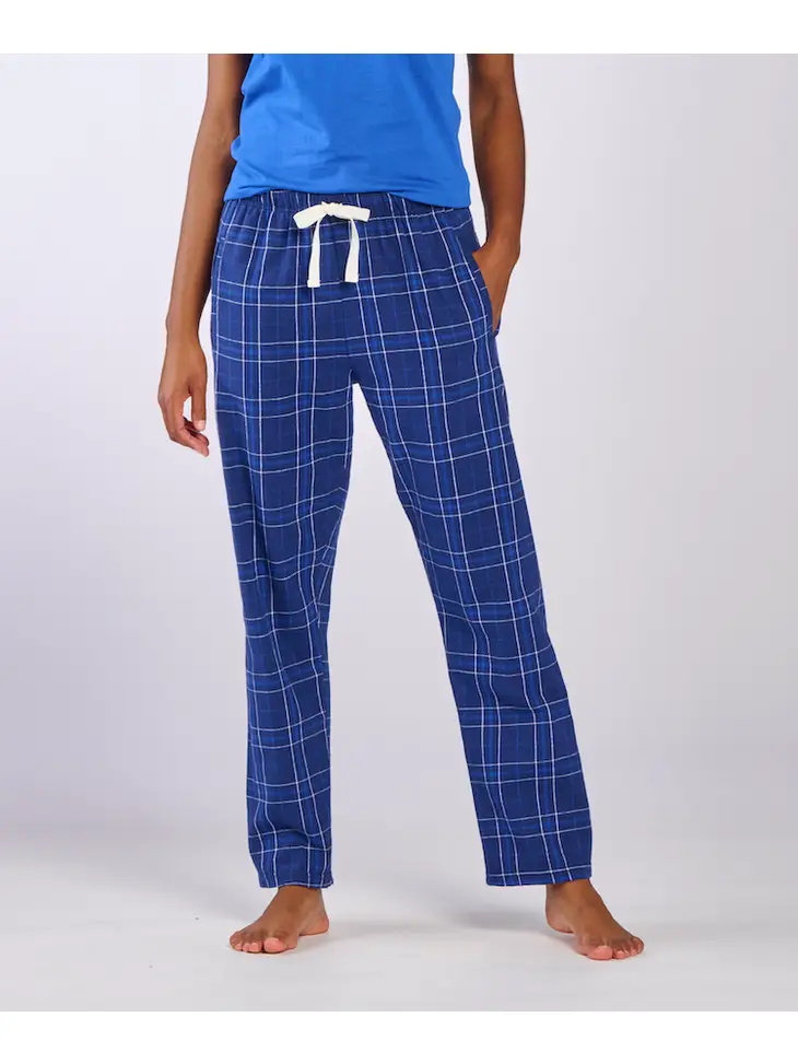 HALEY FLANNEL PANT-NAVY FIELD DAY