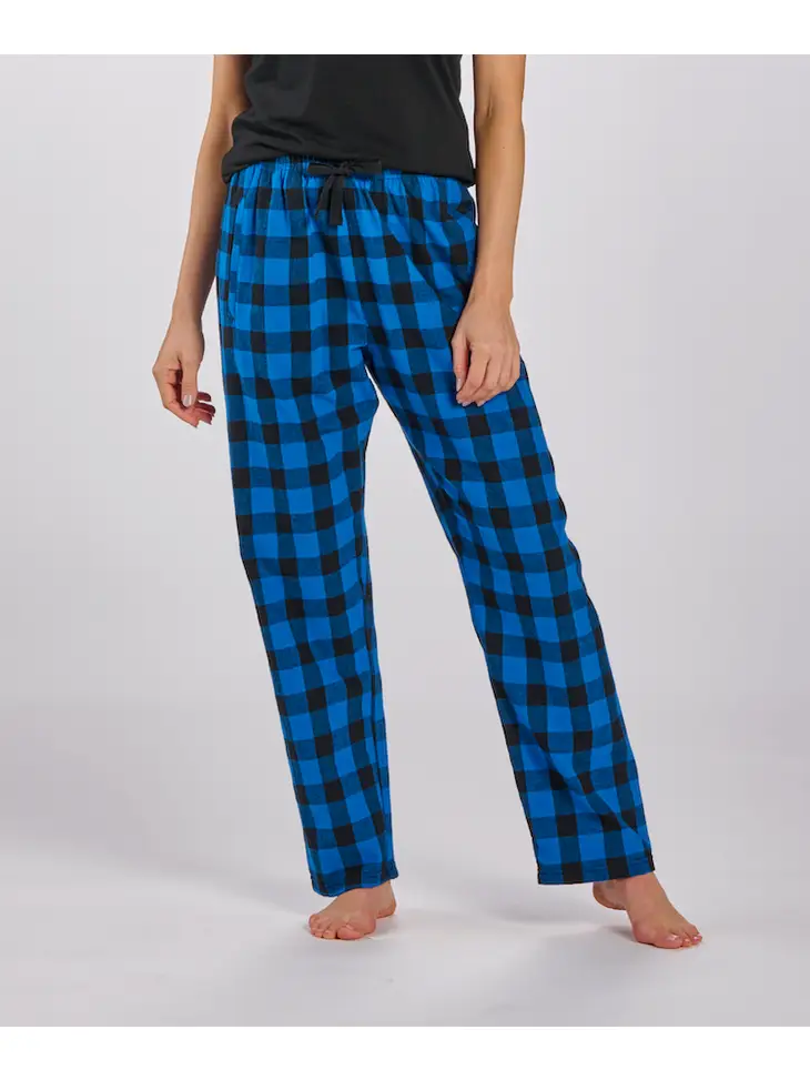 HALEY FLANNEL PANT-ROYAL BLACK BUFFALO