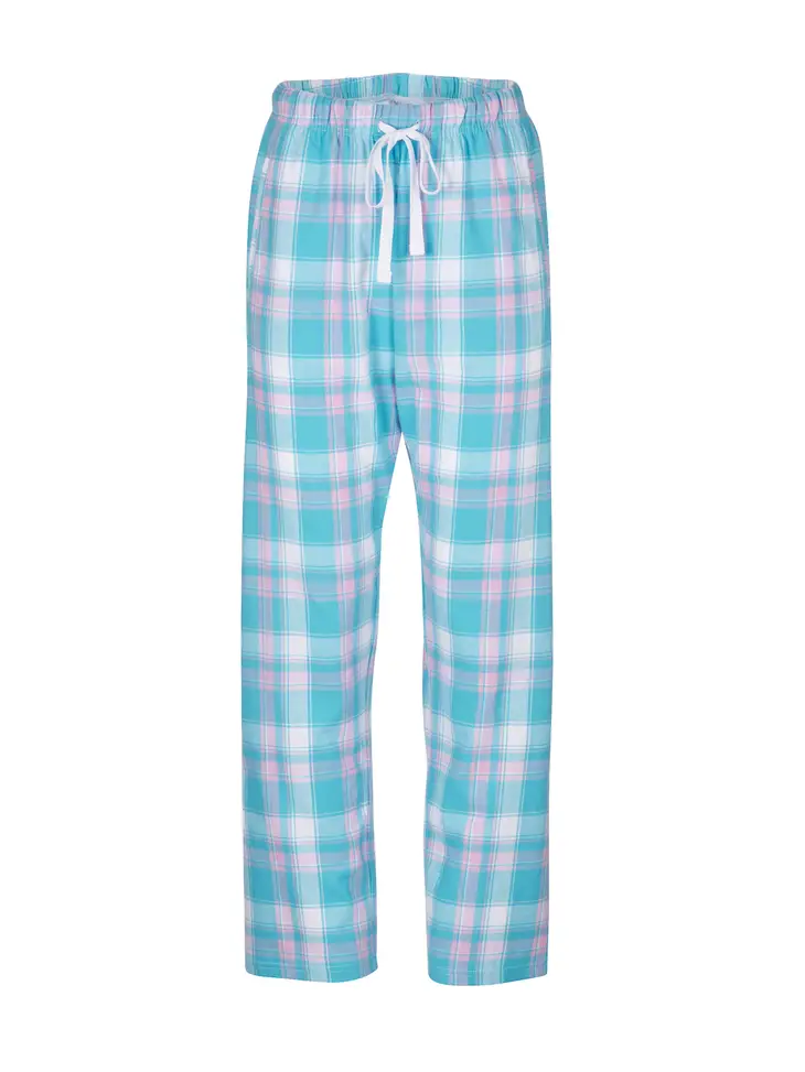 HALEY FLANNEL PANT-BUFFALO TEAL SOPHIA