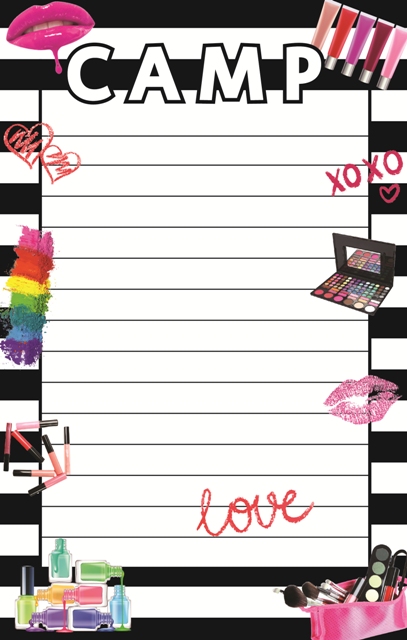 CAMP NOTEPAD-MAKE UP COLLAGE