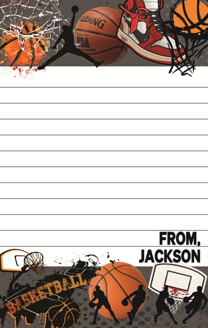 CAMP NOTEPADS-CUSTOM-BASKETBALL COLLAGE