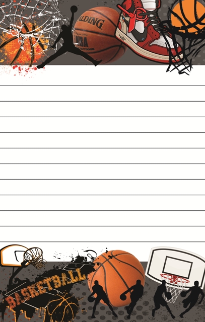 CAMP NOTEPAD-BASKETBALL COLLAGE