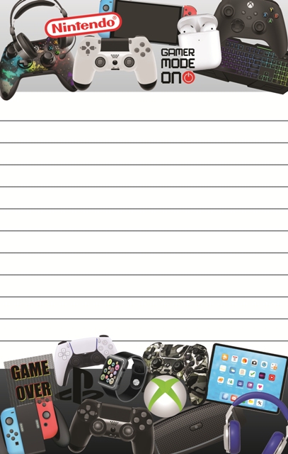 CAMP NOTEPAD-  GAMING COLLAGE