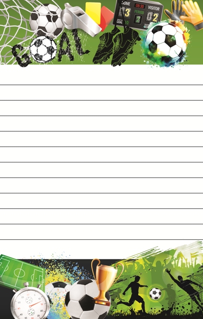 CAMP NOTEPAD-SOCCER COLLAGE