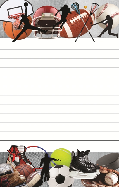 CAMP NOTEPAD-SPORTS COLLAGE