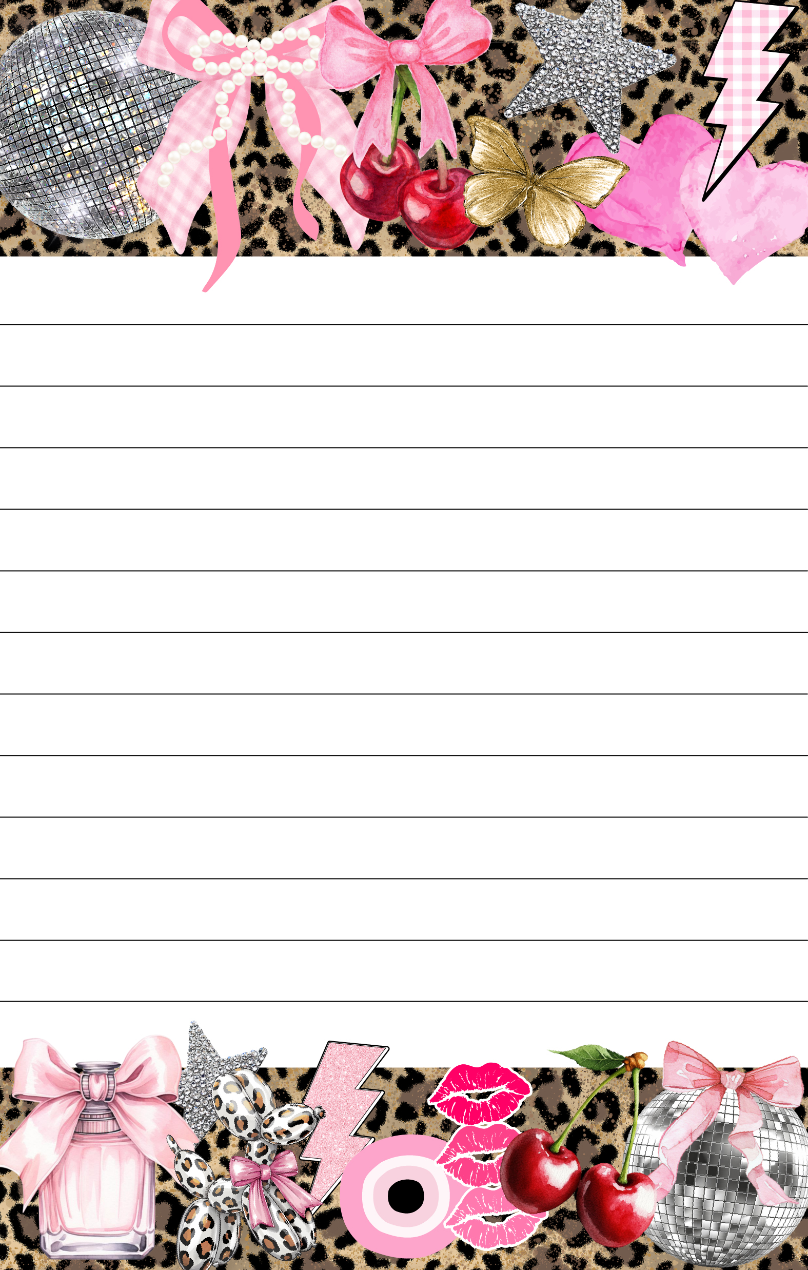 CAMP NOTEPAD-LEOPARD COLLAGE