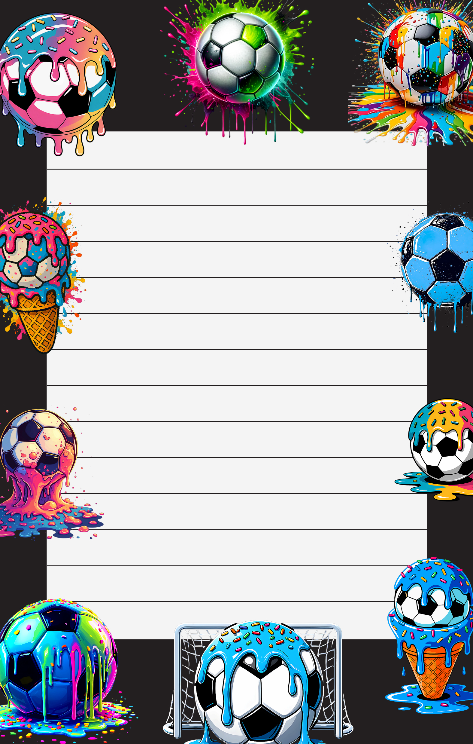 CAMP NOTEPAD-SOCCER DRIPS
