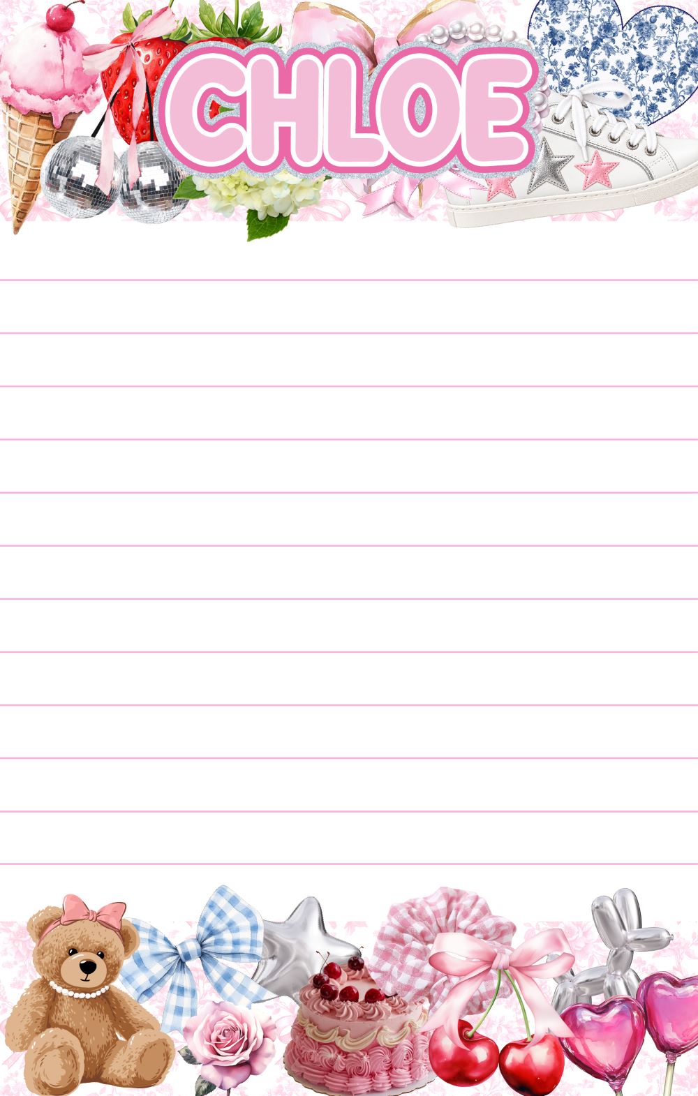CAMP NOTEPADS-CUSTOM-FUN & FANCY