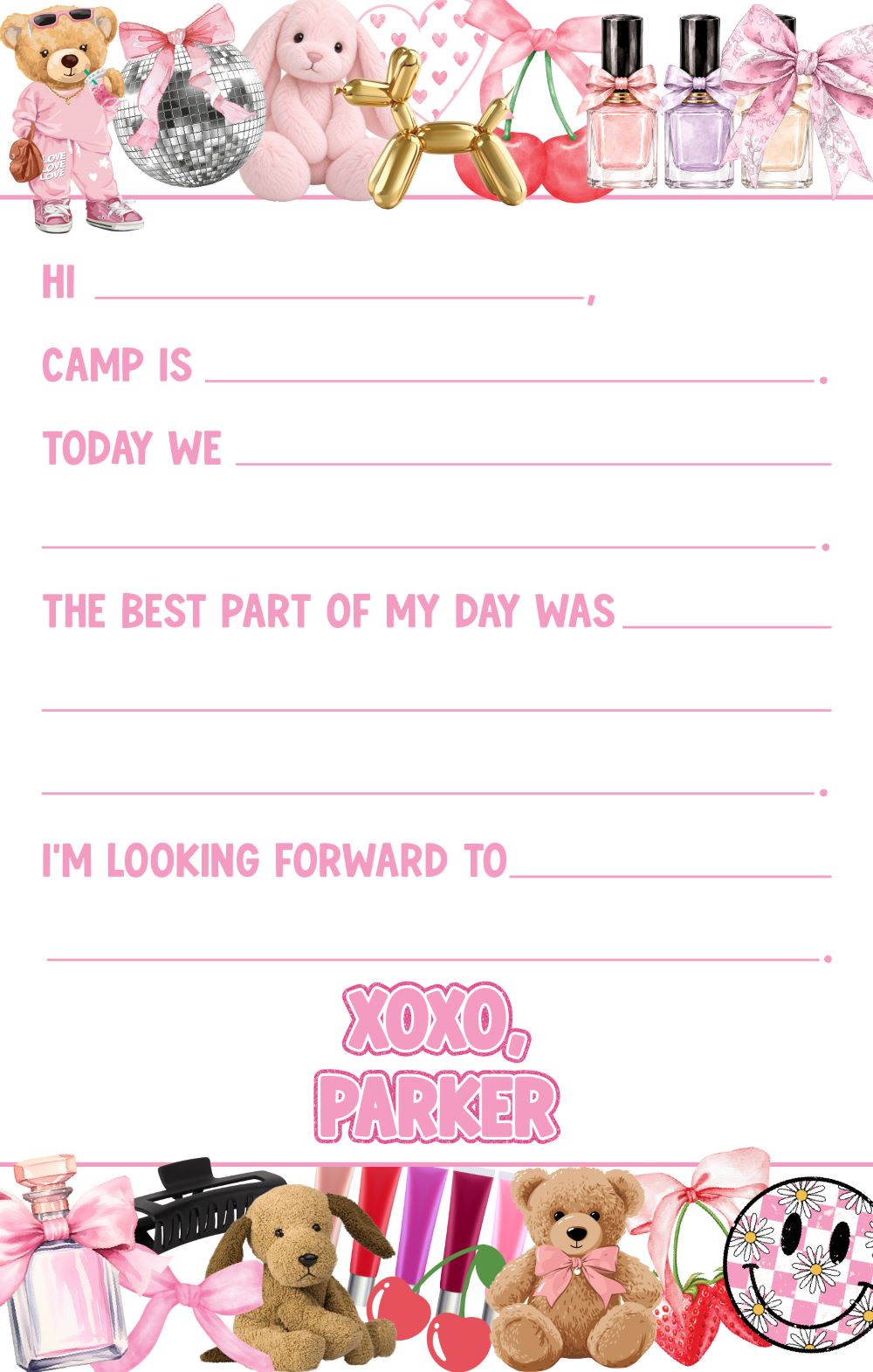 CAMP NOTEPADS-CUSTOM-SWEETHEART FILL IN