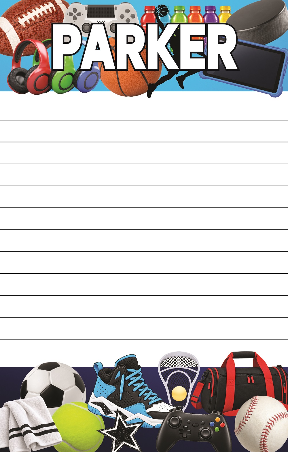 CAMP NOTEPADS-CUSTOM-PLAY HARD