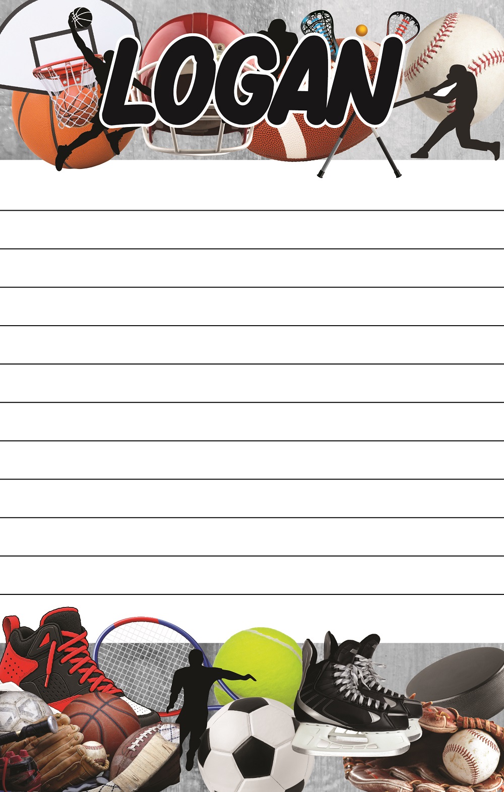 CAMP NOTEPADS-CUSTOM-SPORTS LIFE