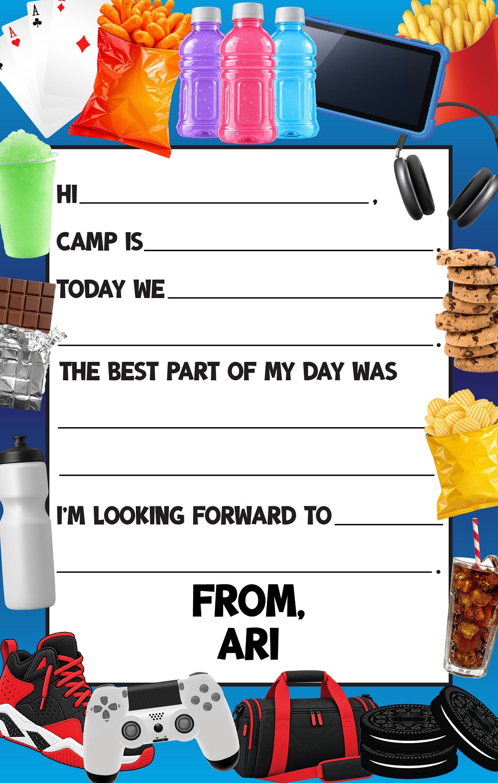CAMP NOTEPADS-CUSTOM-CHILL MODE FILL IN