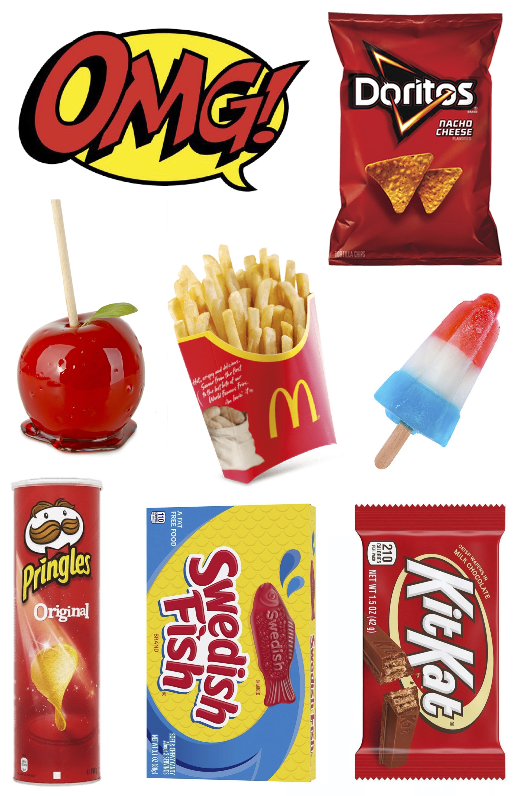 Cling Its 3X5 Red Food