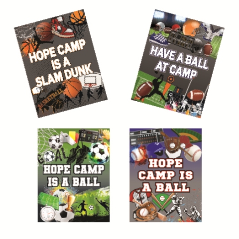Greeting Card Pack Sporty Collage