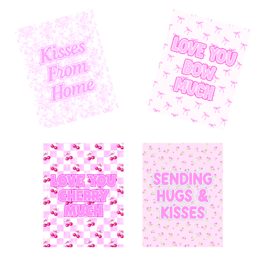 Greeting Card Pack-Pretty Pink Patterns