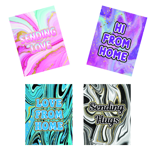 Greeting Card Pack- Marble & Swirls