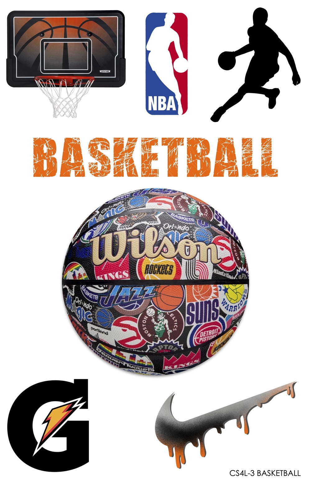 Cling Its 3X5 -BASKETBALL