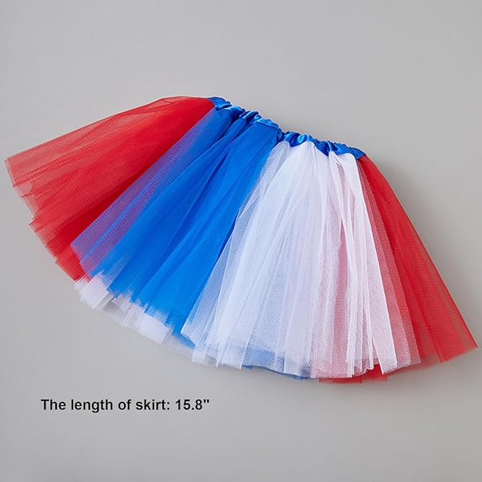 PATRIOTIC RED WHITE & BLUE TUTU