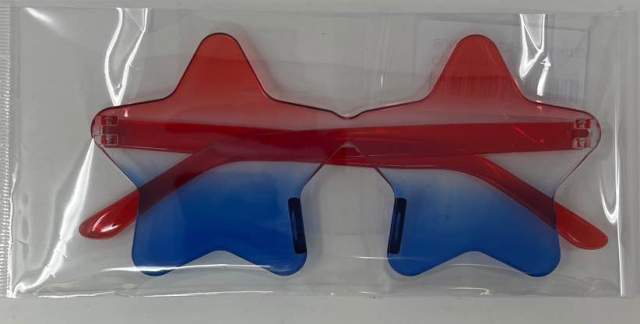 SUNGLASSES-RED/WHITE/BLUE STAR