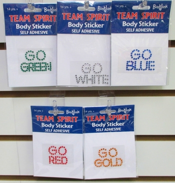 Color War Rhinestone Sticker Set