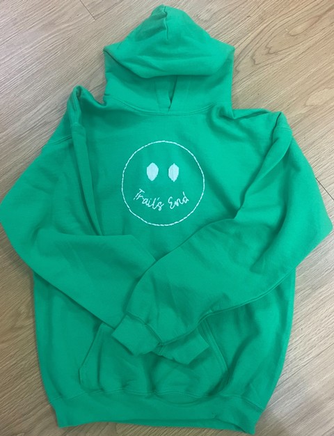 EMBROIDERED SMILE HOODIE (CUSTOM)