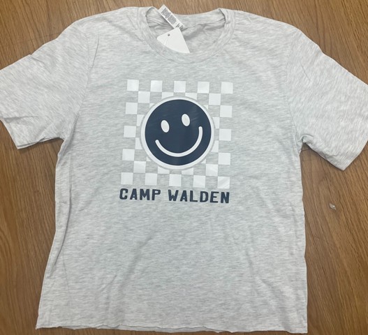 CHECKERBOARD SMILE CROPPED TEE (CUSTOM)