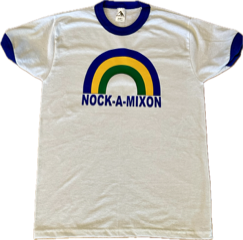 RINGER TEE WITH RAINBOW AND CAMP NAME (CUSTOM)