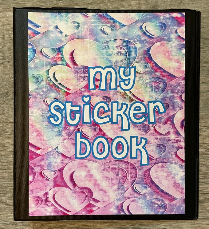 STICKER BOOKS-AQUA PINK HEARTS