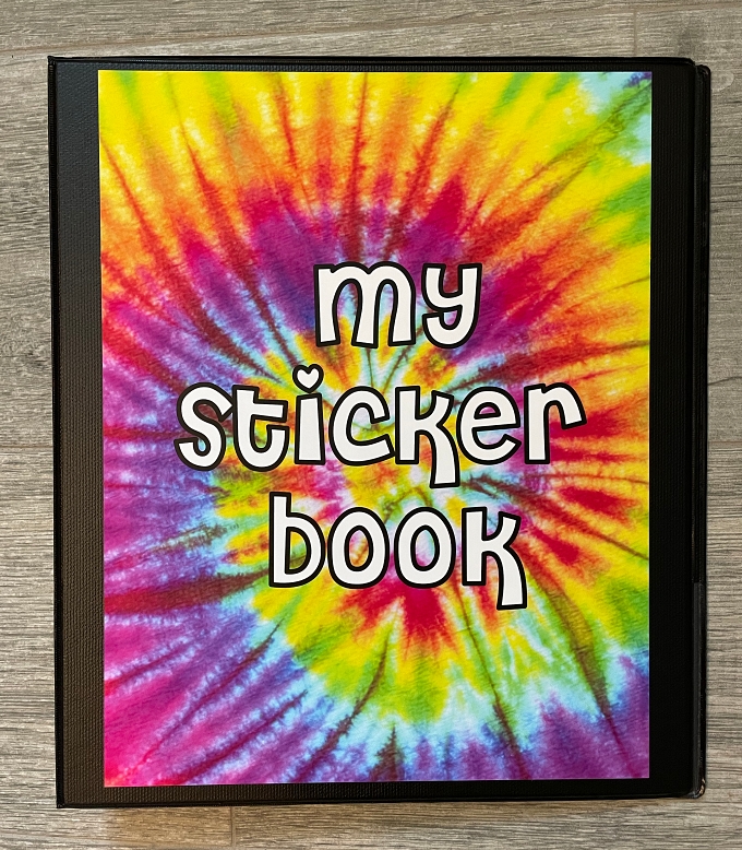 STICKER BOOKS-TIE DYE