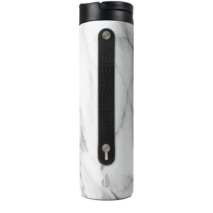 20 OZ. ICONC POP BOTTLE-WHITE MARBLE