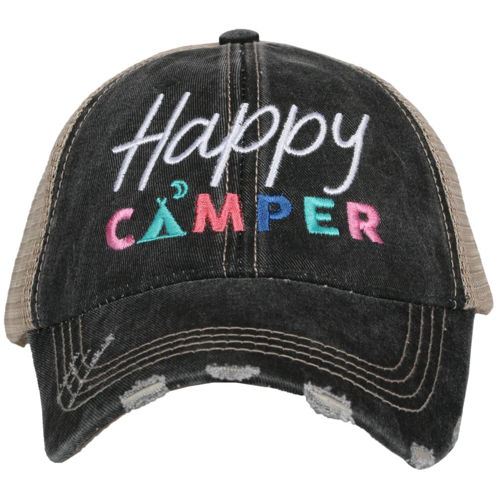 HAPPY CAMPER WITH MOON TRUCKER HAT