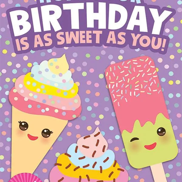 KAWAII ICE CREAM SCRATCH & SNIFF CARD