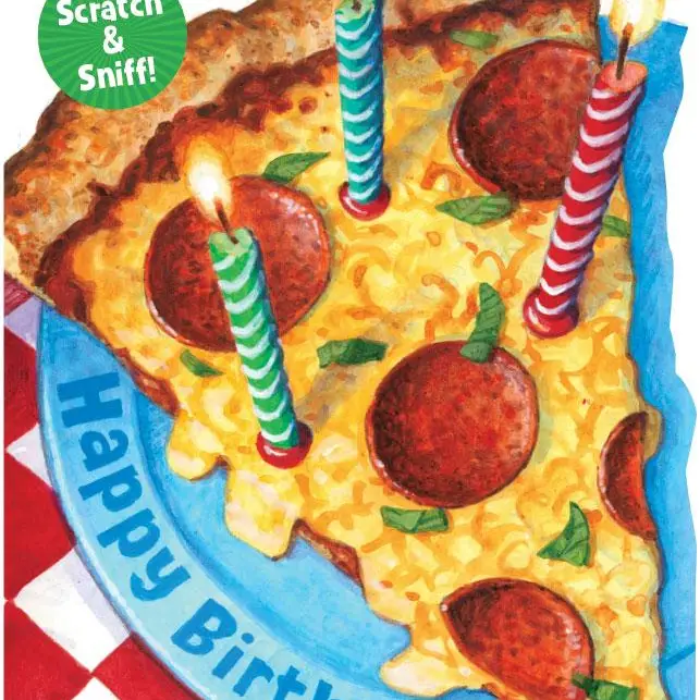 PIZZA SCRATCH & SNIFF CARD