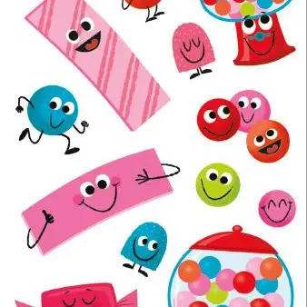 SCRATCH & SNIFF STICKERS-BUBBLE GUM