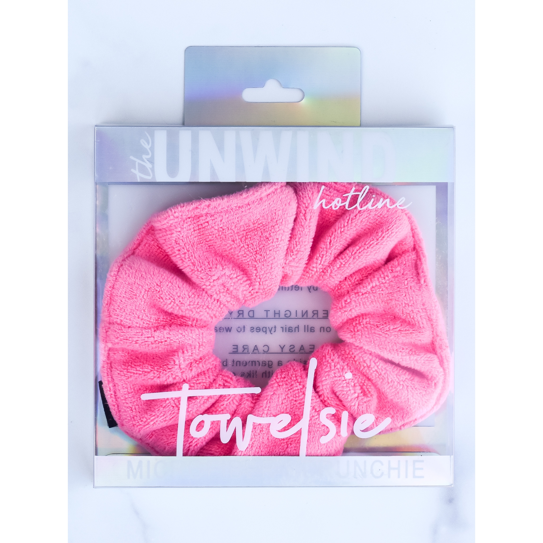 TOWELSIE MICROFIBER SCRUNCHIE-HOT PINK