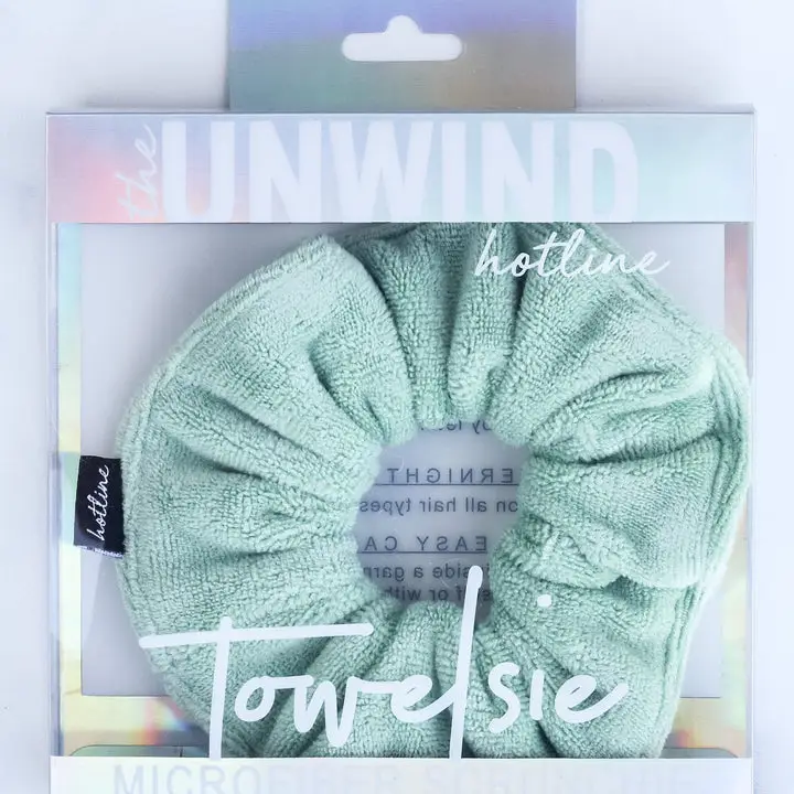 TOWELSIE MICROFIBER SCRUNCHIE-SEAFOAM