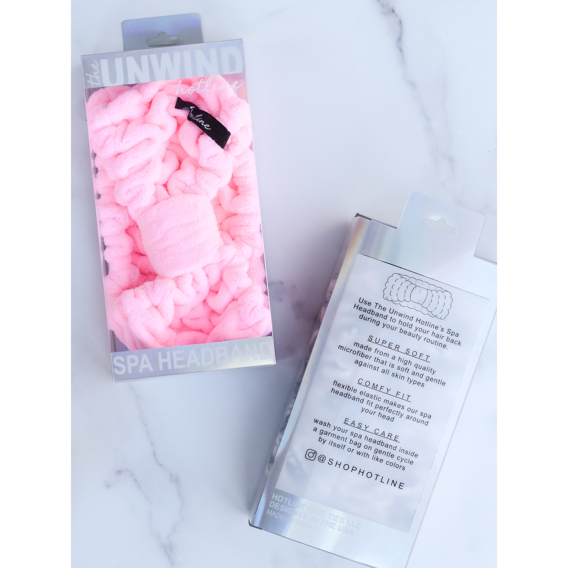 MICROFIBER SPA HEADBAND LIGHT PINK