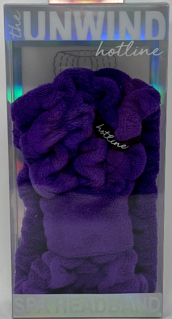 MICROFIBER SPA HEADBAND PURPLE
