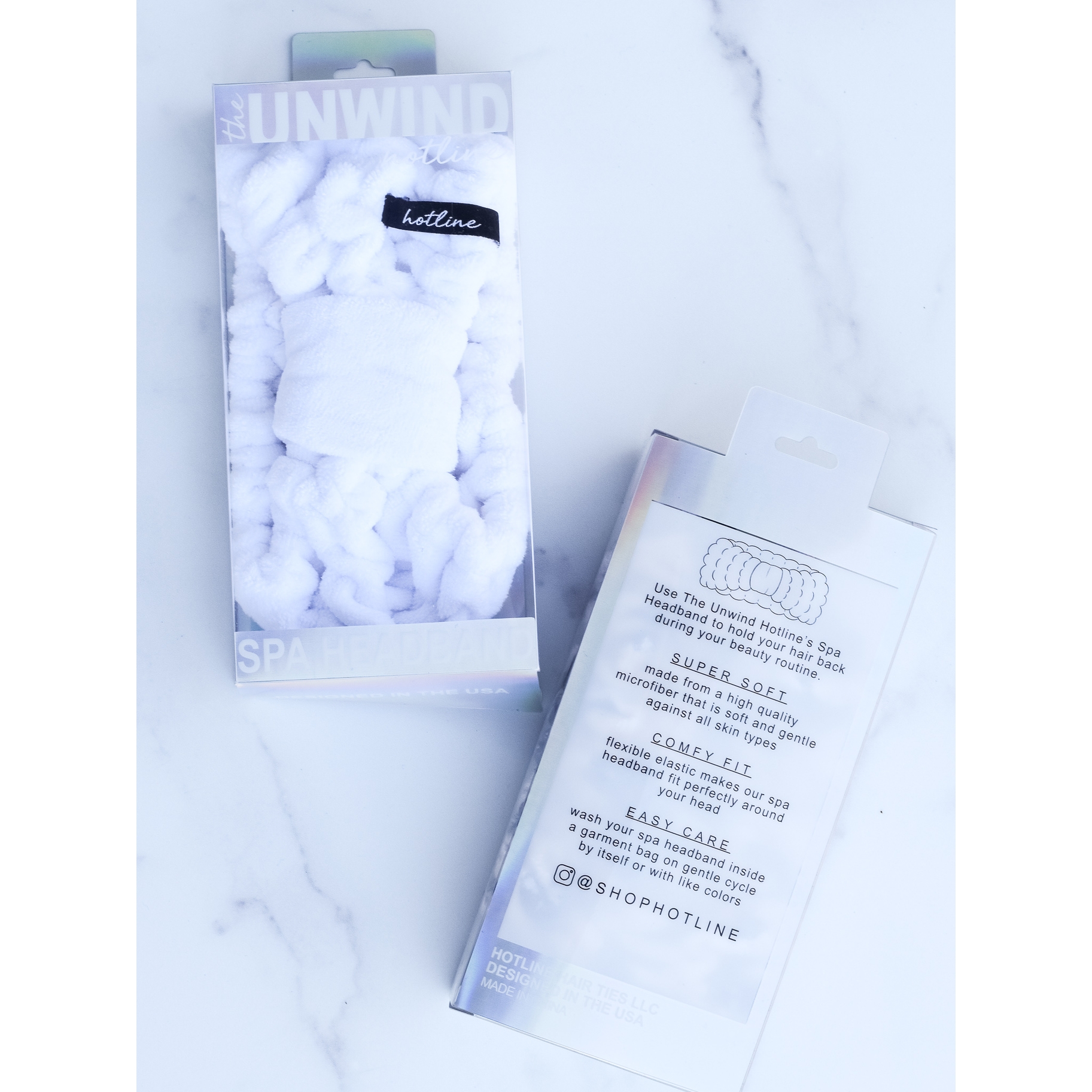 MICROFIBER SPA HEADBAND WHITE