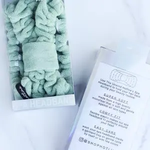 MICROFIBER SPA HEADBAND SEAFOAM