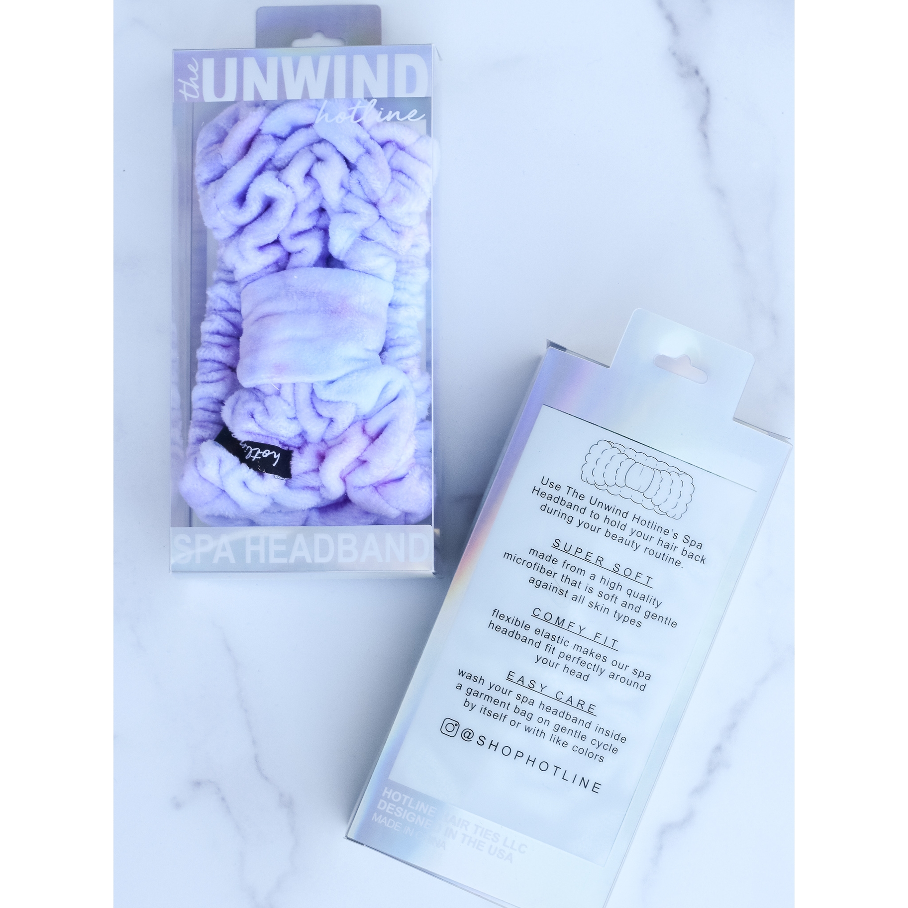 MICROFIBER SPA HEADBAND TIE DYE