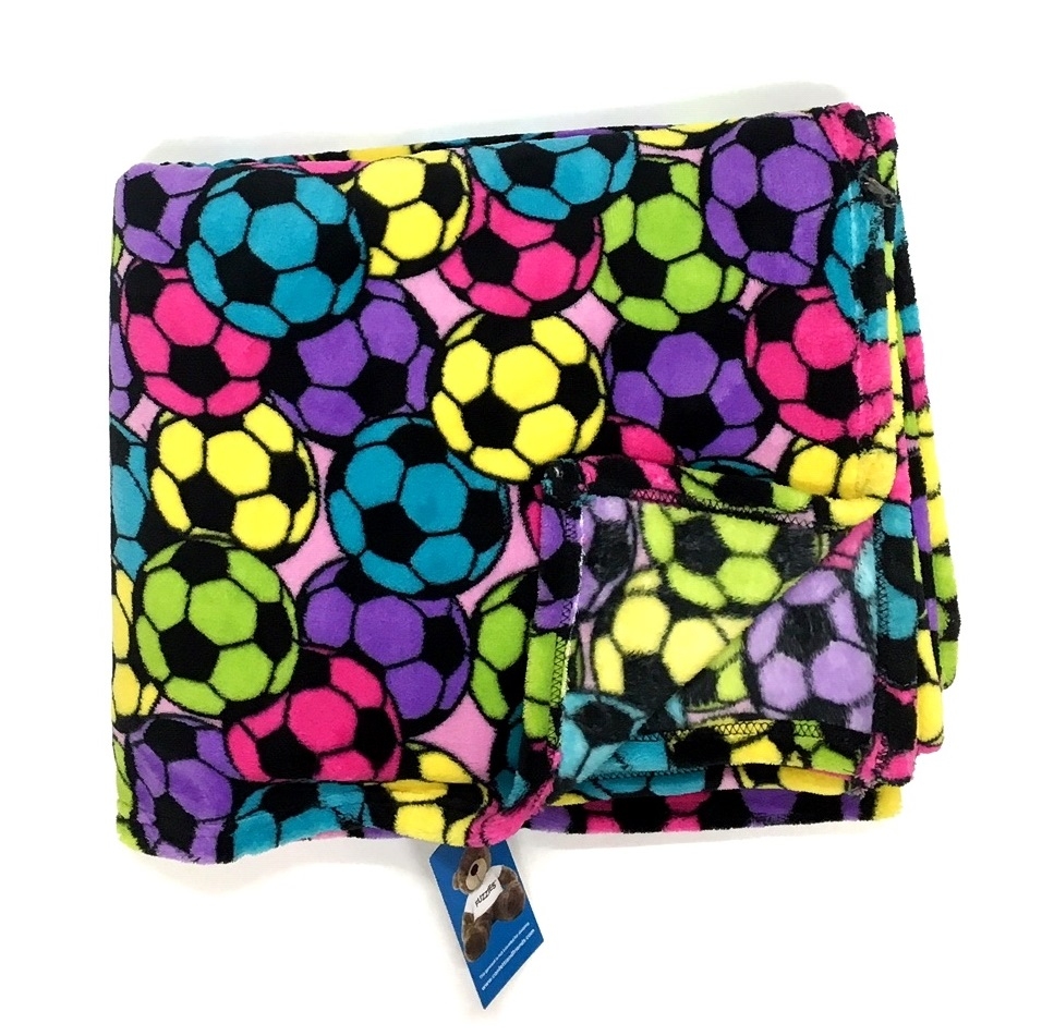PASTEL SOCCER BLANKET