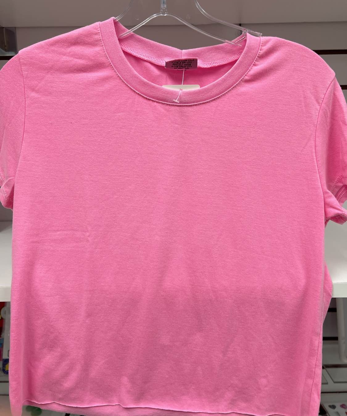 FIREHOUSE CREW NECK T-SHIRT-NEON PINK