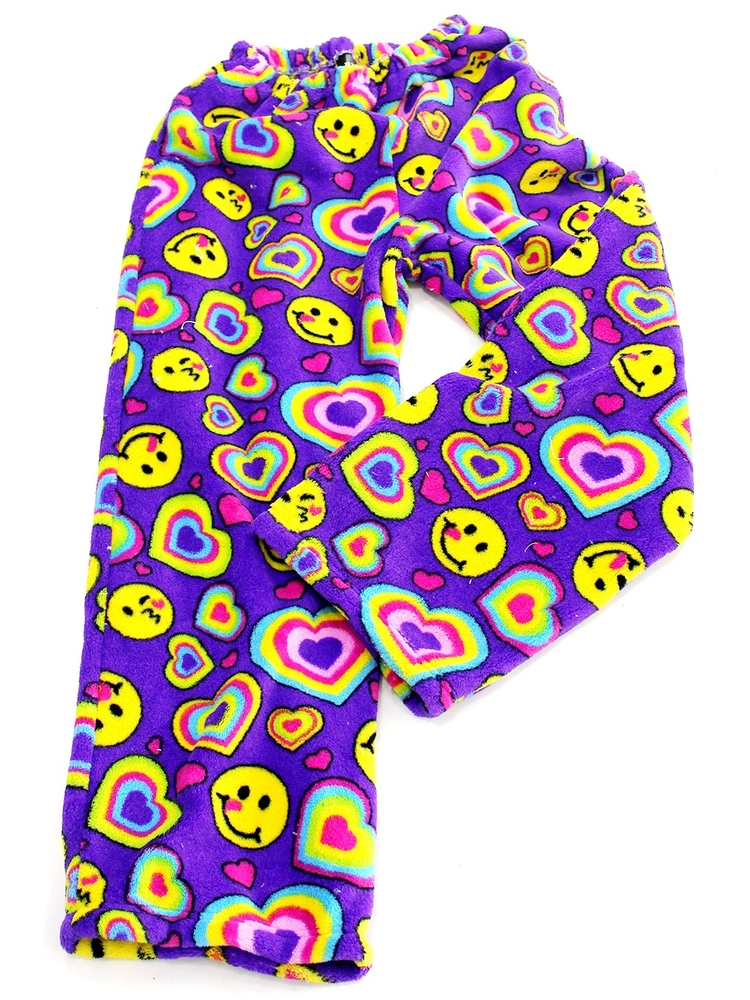 FUZZY PANTS-SMILE HEART