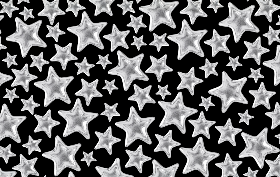 FLOOR MAT-BLACK STARS